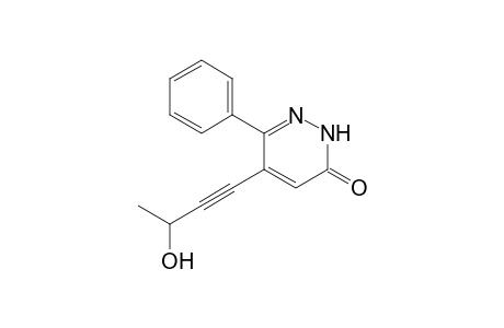 5-(3-Hydroxybut-1-yn-1-yl)-6-phenylpyridazin-3(2H)-one