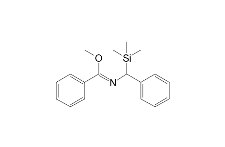 (Z)-N-[phenyl(trimethylsilyl)methyl]benzenecarboximidic acid methyl ester