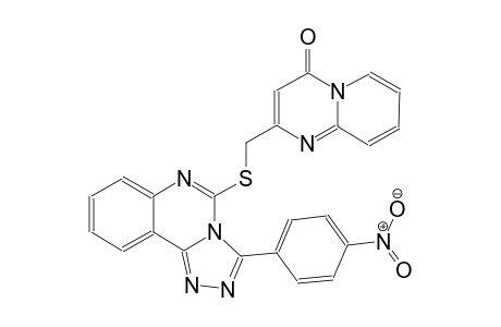 4H-pyrido[1,2-a]pyrimidin-4-one, 2-[[[3-(4-nitrophenyl)[1,2,4]triazolo[4,3-c]quinazolin-5-yl]thio]methyl]-