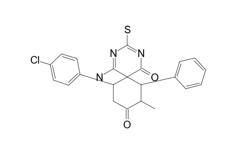 5-AMINO-3-MERCAPTO-8-METHYL-7-PHENYL-11-(4-CHLOROPHENYL)-2,4-DIAZASPIRO-[5.5]-UNDECA-2,4-DIENE-1,9-DIONE