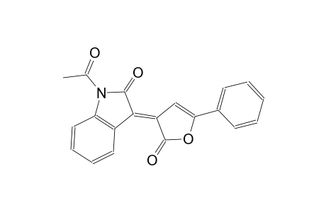 (3E)-1-acetyl-3-(2-oxo-5-phenyl-3(2H)-furanylidene)-1,3-dihydro-2H-indol-2-one