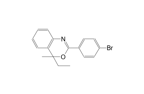 4H-3,1-benzoxazine, 2-(4-bromophenyl)-4-ethyl-4-methyl-