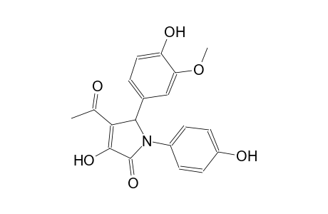 4-acetyl-3-hydroxy-5-(4-hydroxy-3-methoxyphenyl)-1-(4-hydroxyphenyl)-1,5-dihydro-2H-pyrrol-2-one