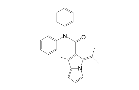 3-Isopropylidene-1-methyl-N,N-diphenyl-3H-pyrrolizine-2-carboxamide
