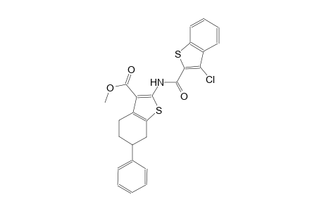 methyl 2-{[(3-chloro-1-benzothien-2-yl)carbonyl]amino}-6-phenyl-4,5,6,7-tetrahydro-1-benzothiophene-3-carboxylate