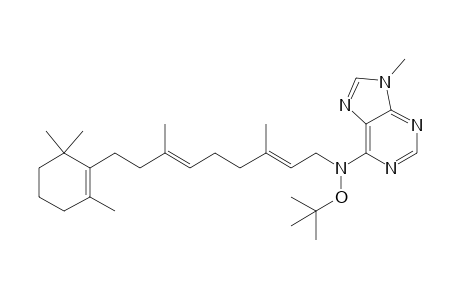 N6-[(2'E,6'E)-3,7-dimethyl-9-(2,6,6-trimethylcyclohex-1-enyl)nona-2,6-dien-1-yl]-N6-tertbutoxy-9-methyl-9H-purin-6-amine