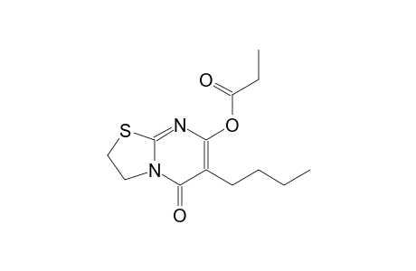5H-thiazolo[3,2-a]pyrimidin-5-one, 6-butyl-2,3-dihydro-7-(1-oxopropoxy)-
