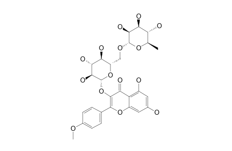 KAEMPFERIDE-3-O-ALPHA-L-RHAMNOPYRANOSYL-(1->6)-BETA-D-GLUCOPYRANOSIDE