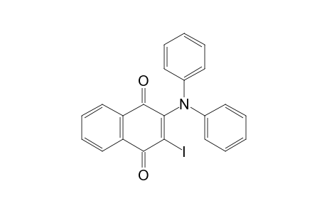 3-Iodo-2-diphenylamino-1,4-naphthoquinone