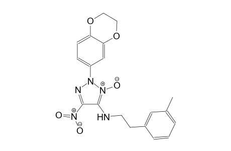 2-(2,3-dihydro-1,4-benzodioxin-6-yl)-N-[2-(3-methylphenyl)ethyl]-5-nitro-2H-1,2,3-triazol-4-amine 3-oxide