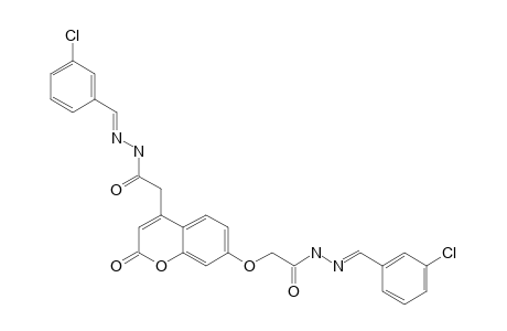 [7-(3-CHLOROBENZYLIDENE-HYDRAZINOCARBONYLMETHOXY)-2-OXO-2H-CHROMEN-4-YL]-ACETIC-ACID-(3-CHLOROBENZYLIDENE)-HYDRAZIDE