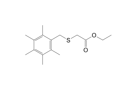 (2,3,4,5,6-Pentamethyl-benzylthio)-acetic acid, ethyl ester