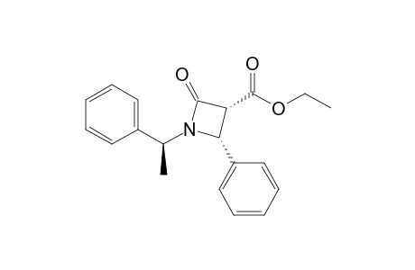 Ethyl (3R,4R)-2-oxo-4-phenyl-1-[(1S)-1-phenylethyl]azetidine-3-carboxylate