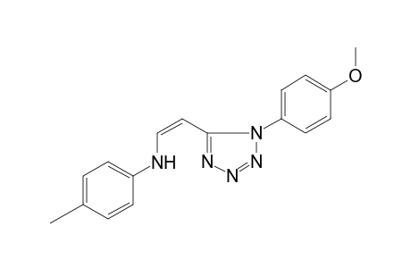 N-((Z)-2-[1-(4-Methoxyphenyl)-1H-tetraazol-5-yl]ethenyl)-4-methylaniline