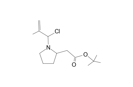 N-[1'-Chloro-2-methyl-2'-propen-1'-yl]-2-[(t-butoxycarbonyl)methyl]pyrrolidine