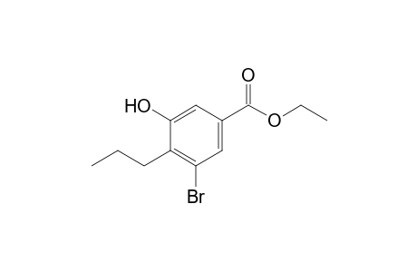 Ethyl 3-bromo-5-hydroxy-4-propylbenzoate