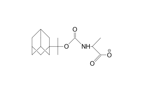N-[1-(1-Adamantyl)-1-methyl-ethoxycarbonyl]-alanine anion