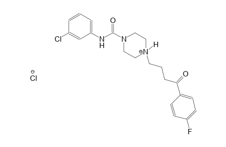 piperazinium, 1-[[(3-chlorophenyl)amino]carbonyl]-4-[4-(4-fluorophenyl)-4-oxobutyl]-, chloride