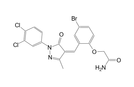 2-(4-bromo-2-{(Z)-[1-(3,4-dichlorophenyl)-3-methyl-5-oxo-1,5-dihydro-4H-pyrazol-4-ylidene]methyl}phenoxy)acetamide