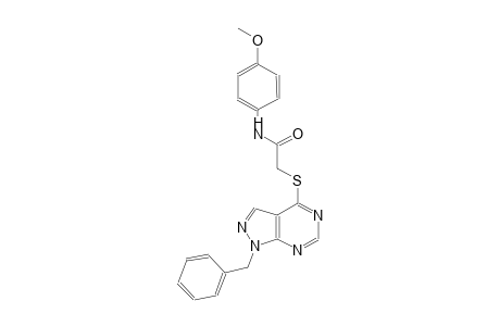 2-[(1-benzyl-1H-pyrazolo[3,4-d]pyrimidin-4-yl)sulfanyl]-N-(4-methoxyphenyl)acetamide