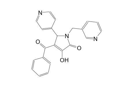 2H-pyrrol-2-one, 4-benzoyl-1,5-dihydro-3-hydroxy-5-(4-pyridinyl)-1-(3-pyridinylmethyl)-