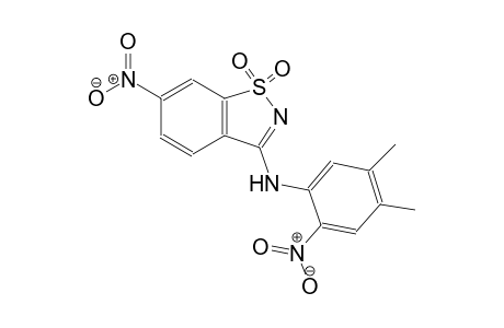 N-(4,5-dimethyl-2-nitrophenyl)-6-nitro-1,2-benzisothiazol-3-amine 1,1-dioxide