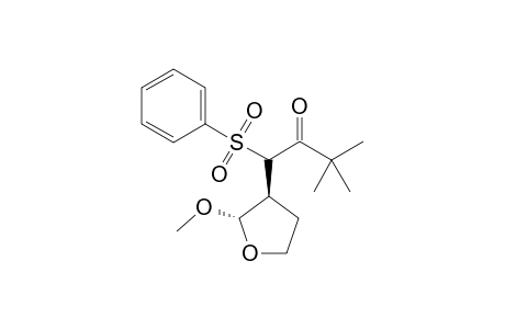 1-Phenylsulfonyl-1-(2.alpha.-methoxyperhydrofur-3.beta.-yl)-3,3-dimethylbutan-2-one-(1)