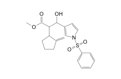 Methyl .alpha.(.xi.),.beta.(.xi.)-.beta.-Hydroxy-.alpha.-[(.xi.)-2-methylenecyclopentyl]-1-(phenylsulfonyl)-1H-pyrrole-3-propanoate
