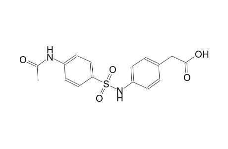 benzeneacetic acid, 4-[[[4-(acetylamino)phenyl]sulfonyl]amino]-