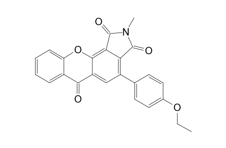 4-(4-ETHOXYPHENYL)-2-METHYL-1,3-DIOXOPYRROLO-[3,4-C]-XANTHONE