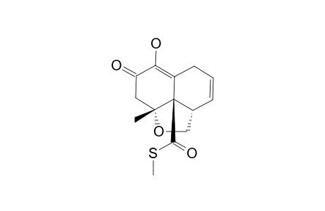 (8a,8b-cis) 8b-(methylthio)carbonyl-6-hydroxy-8a-methyl-2a,5,7,8, 8a,8b-hexahydro-2H-naphtho[1,8-bc]furan-7-one