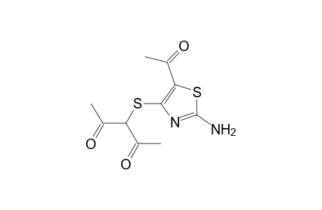 3-[2-Amino-5-acetyl-4-thiazolylthio]pentane-2,4-dione