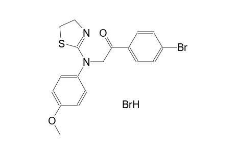 1-(4-bromophenyl)-2-(4,5-dihydro-1,3-thiazol-2-yl-4-methoxyanilino)ethanone hydrobromide