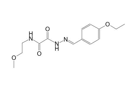2-[(2E)-2-(4-ethoxybenzylidene)hydrazino]-N-(2-methoxyethyl)-2-oxoacetamide