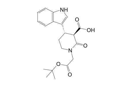 (3R,4S)-1-(2-tert-butoxy-2-keto-ethyl)-4-(1H-indol-3-yl)-2-keto-nipecotic acid
