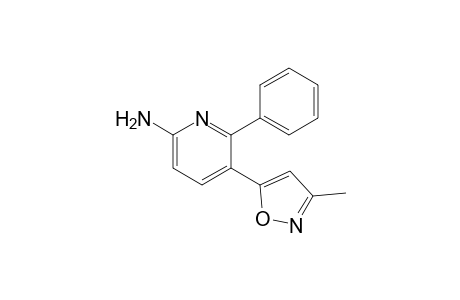 6-Amino-3-(3-methyl-5-isoxazolyl)-2-phenylpyridine