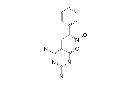 2,6-DIAMINO-5-(2-HYDROXYIMINO-2-PHENYLETHYL)-PYRIMIDIN-4-(3-H)-ONE