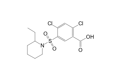 benzoic acid, 2,4-dichloro-5-[(2-ethyl-1-piperidinyl)sulfonyl]-