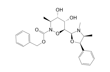 (3S,4S,5S,6S)-6-[(2S,4S,5R)-3,4-dimethyl-5-phenyl-2-oxazolidinyl]-4,5-dihydroxy-3-methyl-2-oxazinanecarboxylic acid (phenylmethyl) ester