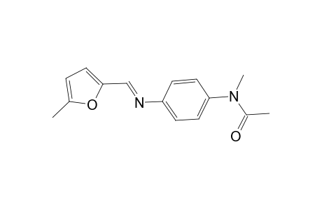 N-Methyl-N-(4-([(E)-(5-methyl-2-furyl)methylidene]amino)phenyl)acetamide
