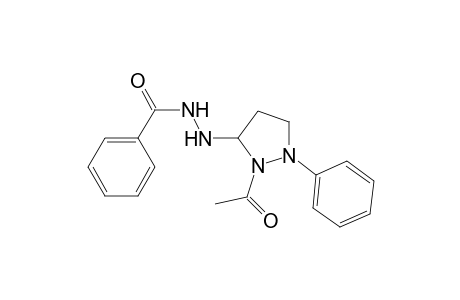 1-Phenyl-3-benzoylhydrazino-2-acetyl-pyrazolidine