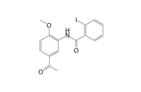 benzamide, N-(5-acetyl-2-methoxyphenyl)-2-iodo-