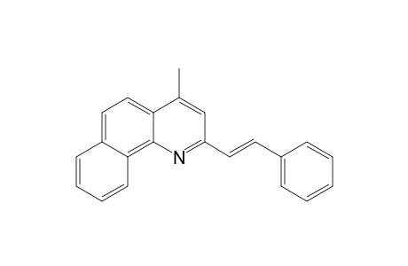 4-Azaphenanthrene, 1-methyl-3-(2-phenylethenyl)-
