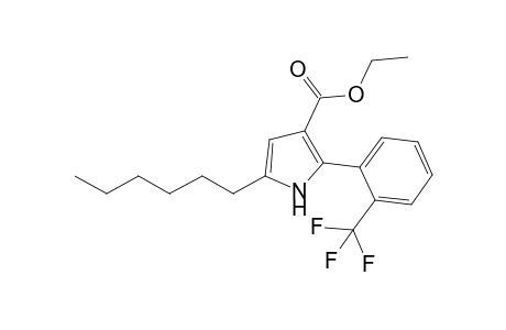 3-(Ethoxycarbonyl)-5-hexyl-2-[(2'-trifluoromethyl0phenyl]-pyrrole