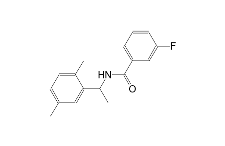 N-[1-(2,5-dimethylphenyl)ethyl]-3-fluorobenzamide