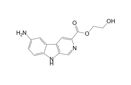 2-Hydroxyethyl-6-amino-.beta.-carboline-.3-carboxylate