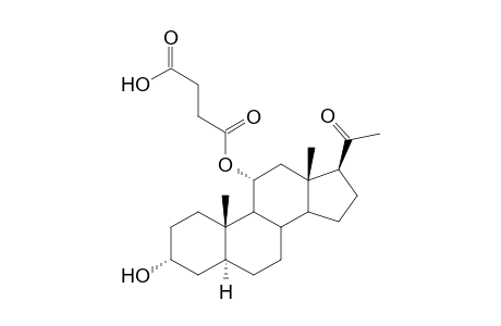 3.alpha.-Hydroxy-20-oxo-5.alpha.-pregnan-11.alpha.-yl Hydrogen succinate
