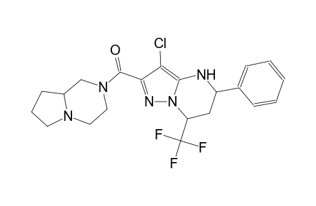 3-chloro-2-(hexahydropyrrolo[1,2-a]pyrazin-2(1H)-ylcarbonyl)-5-phenyl-7-(trifluoromethyl)-4,5,6,7-tetrahydropyrazolo[1,5-a]pyrimidine