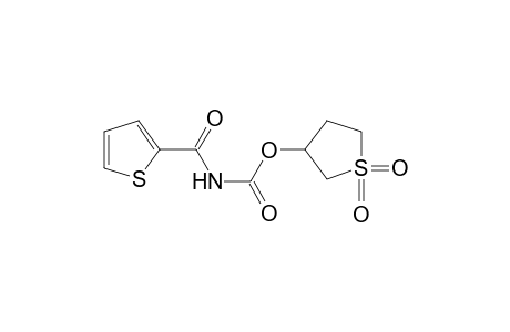 (Thiophene-2-carbonyl)carbamic acid,1,1-dioxotetrahydro-1.lambda.(6)-thiophen-3-yl ester