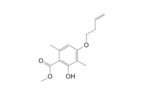 methyl 4-(but-3-en-1-yloxy)-2-hydroxy-3,6-dimethylbenzoate